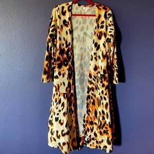 Lularoe leopard Sarah cardigan